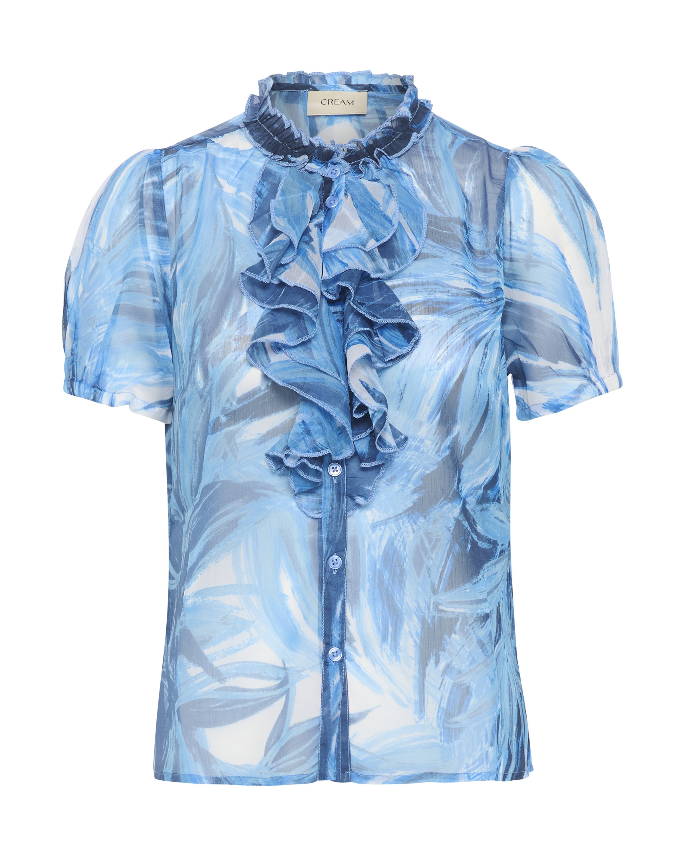 Cream Blus 'Kinia' i blå: framsida