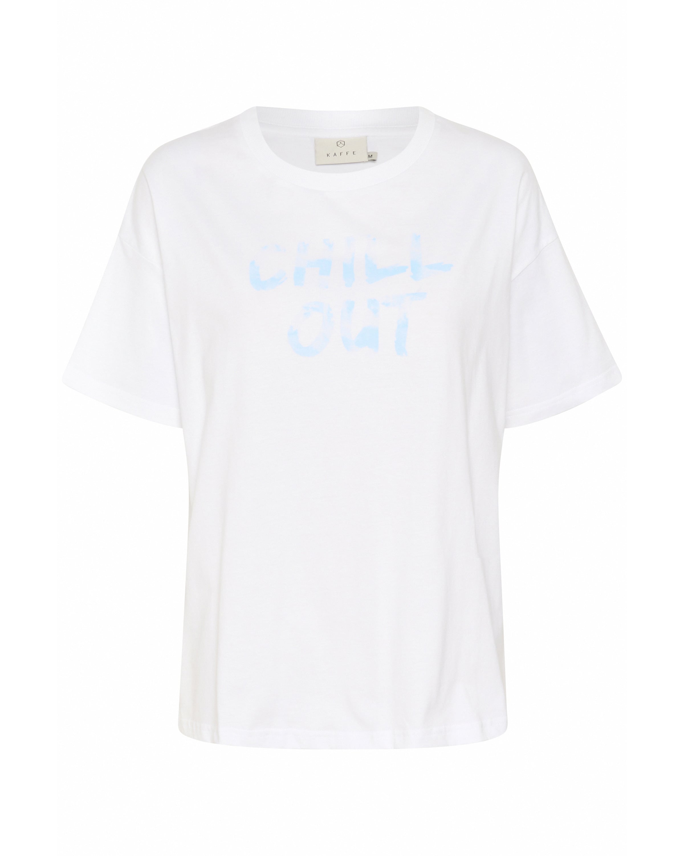 Maglietta 'KAVigga' di Kaffe in bianco: frontale