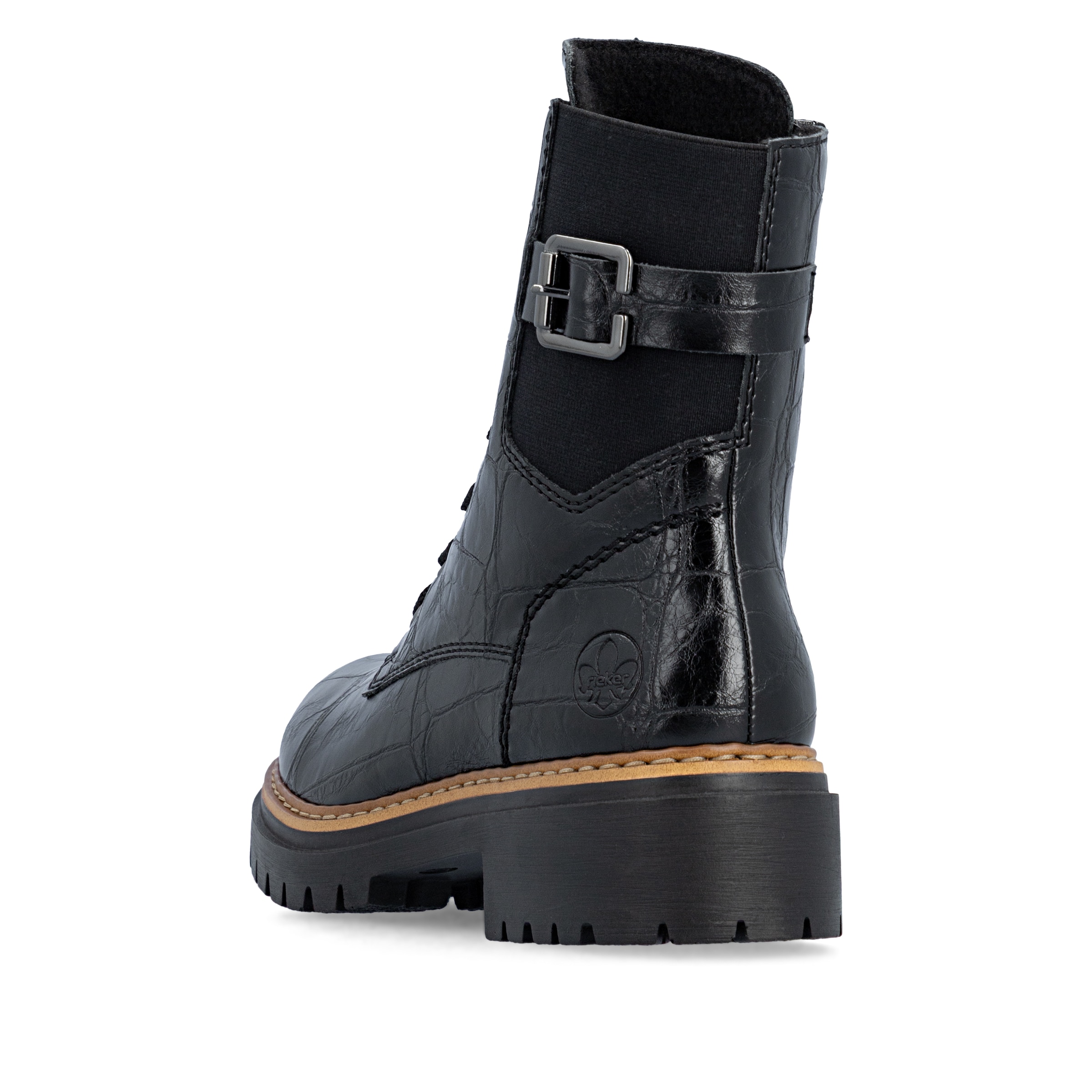 Bottes à lacets Rieker en noir