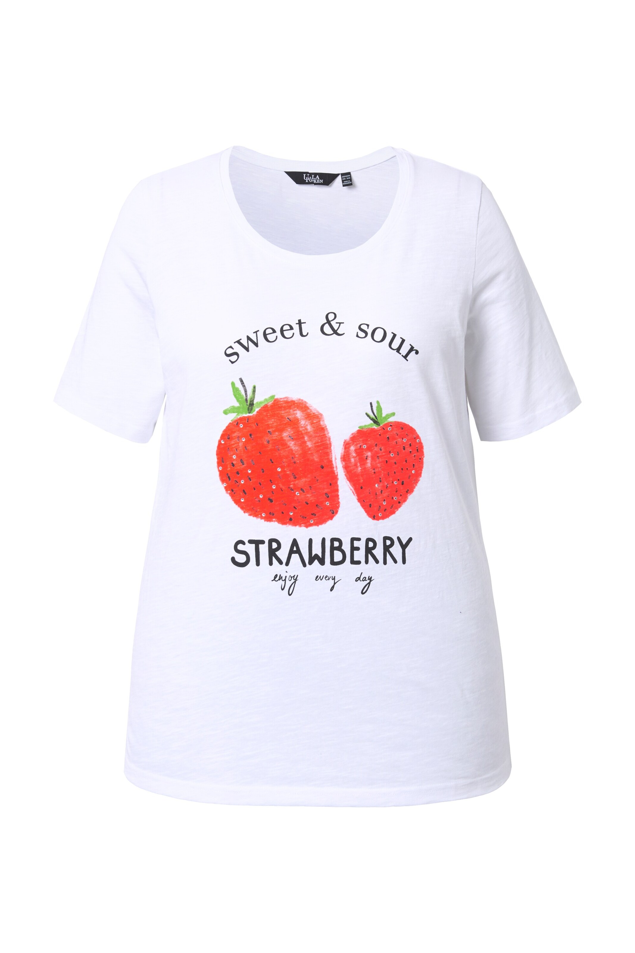 Ulla Popken Shirt in Weiß: Vorderseite