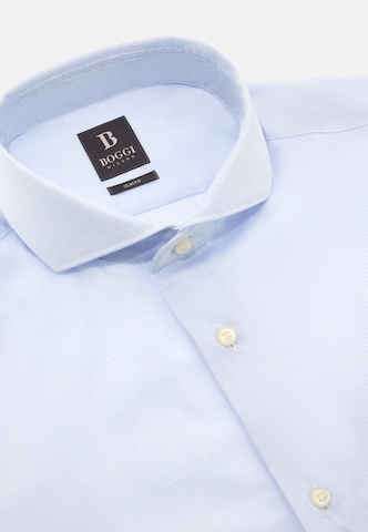 Boggi Milano Slim fit Overhemd in Blauw