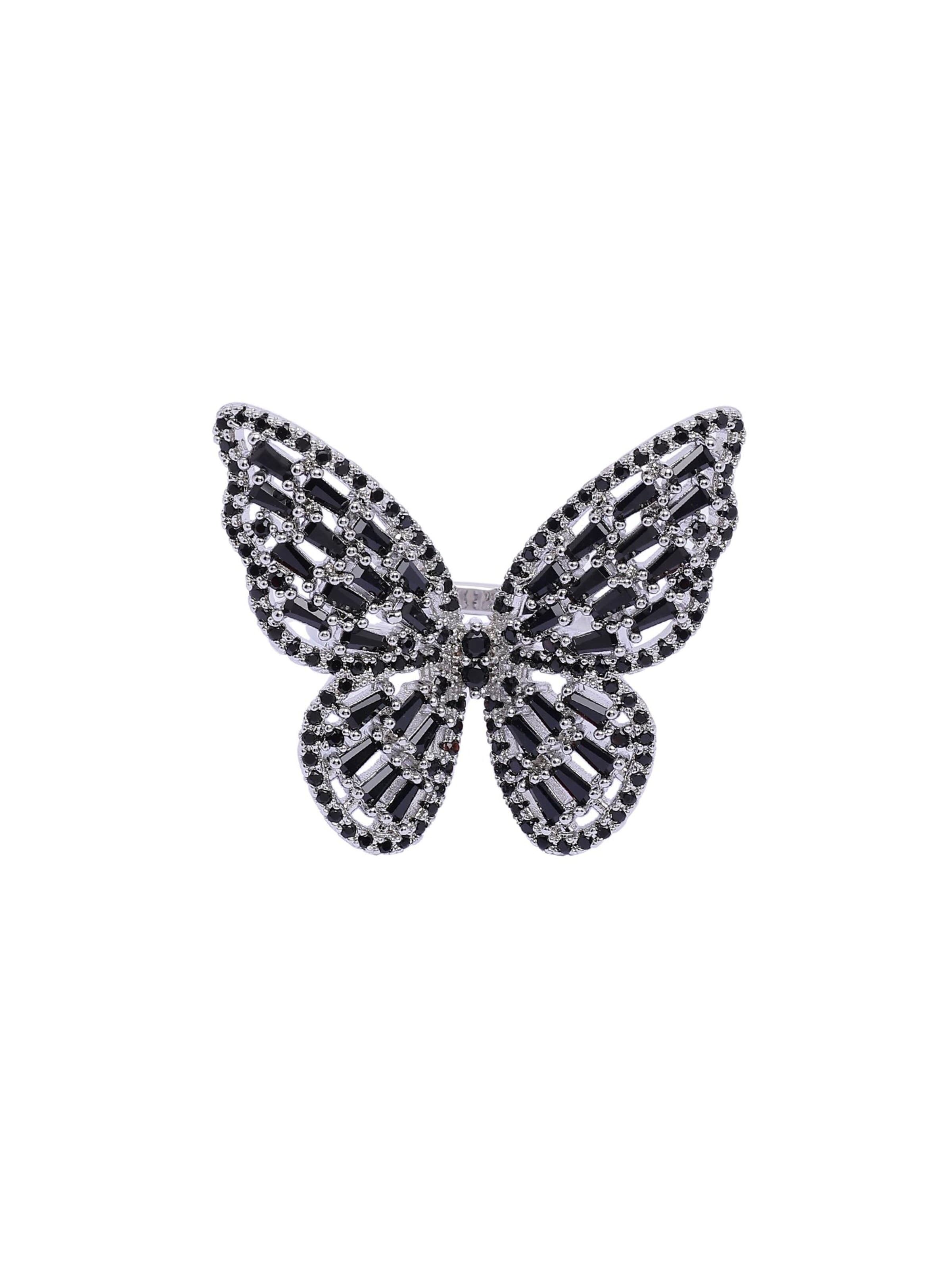 AVANT-GARDE PARIS Ring 'Karolinara'‌‌‌‌‌‌‌‌‌ in Schwarz