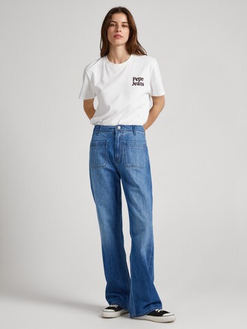 Pepe Jeans Wide Leg Jeans 'Nyomi' in Blau