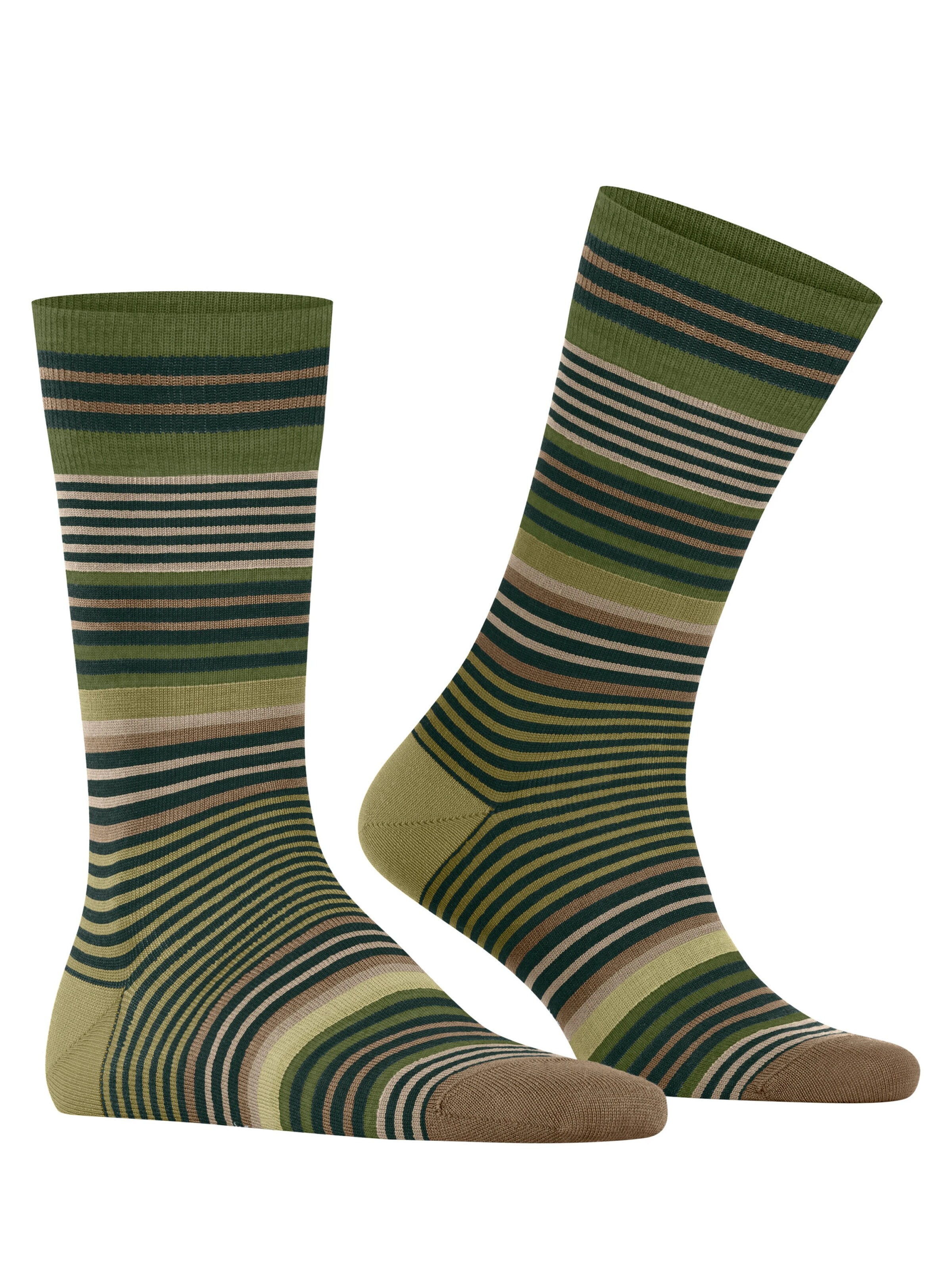 BURLINGTON Socks 'Stripe' in Green