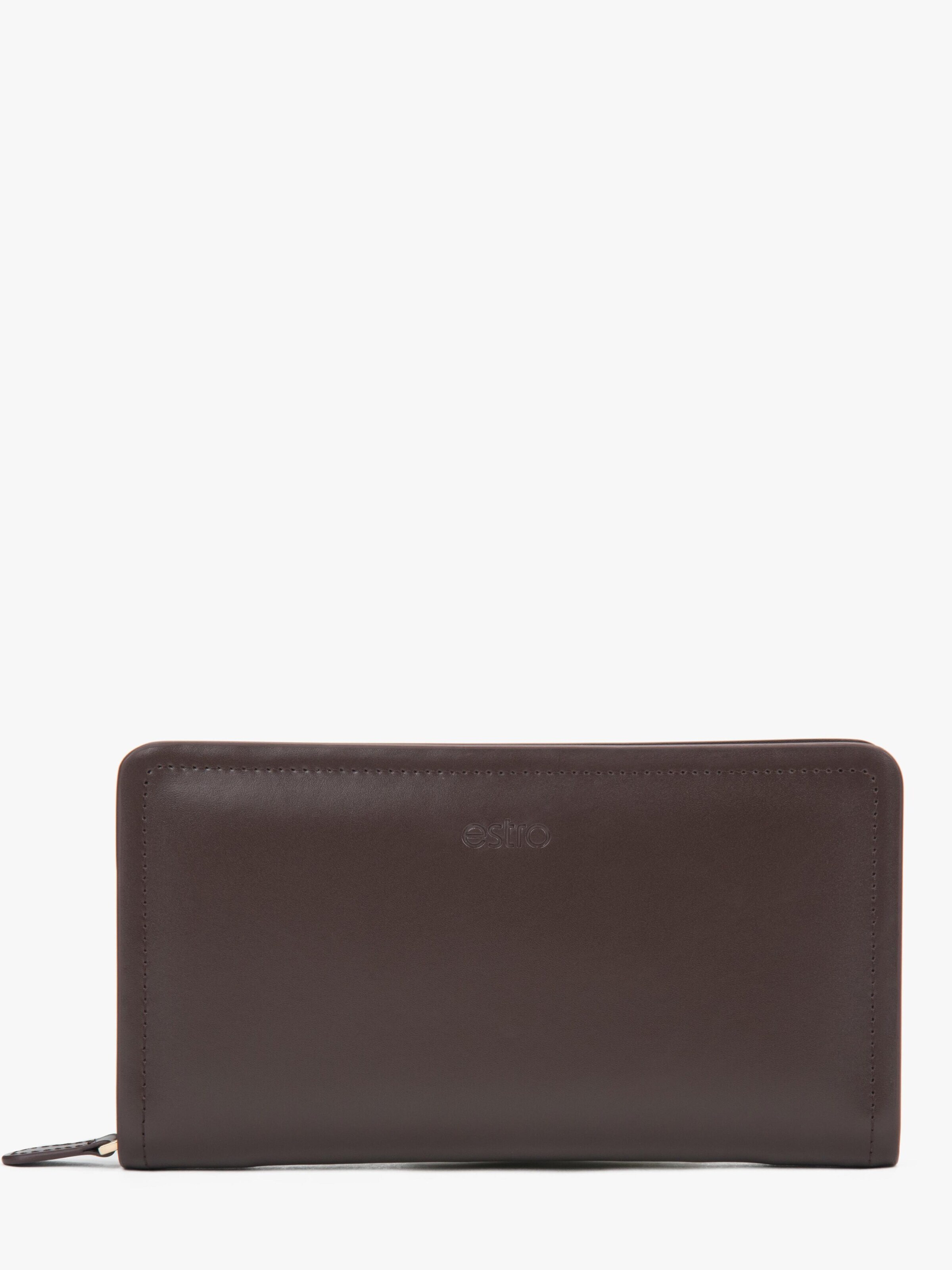 Estro Wallet '58066' in Brown: front