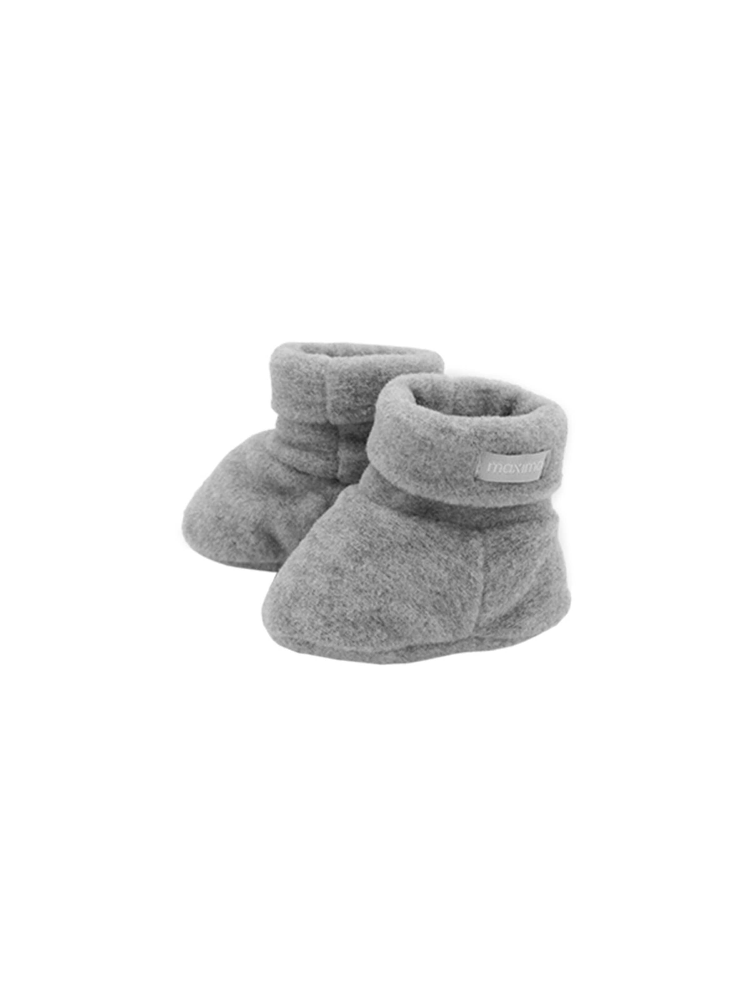 MAXIMO Newborn 'BABY-Schuhe' in Grey: front