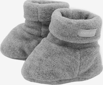 MAXIMO Newborn 'BABY-Schuhe' in Grau: Vorderseite