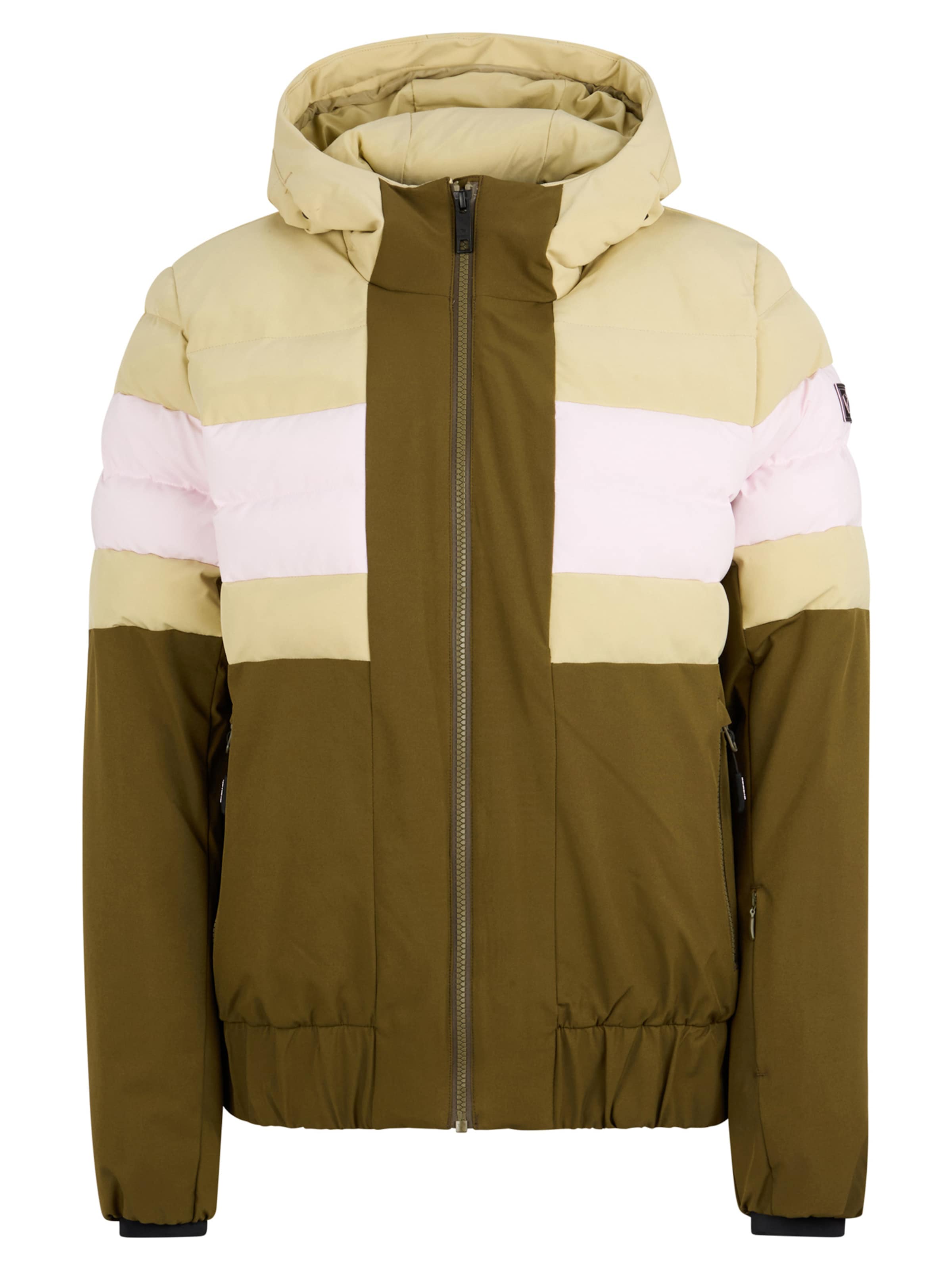 ZIENER Athletic Jacket 'Tindia-Z' in Cream / Khaki / White, Item view