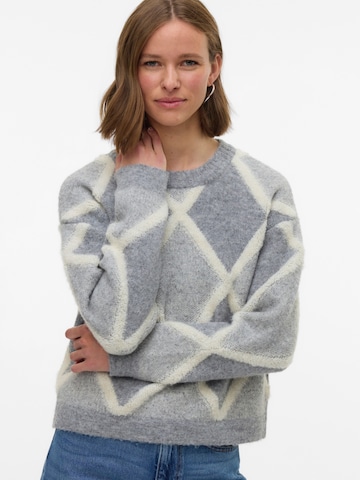 VERO MODA Pullover 'VMARGIE' in Grau: Vorderseite