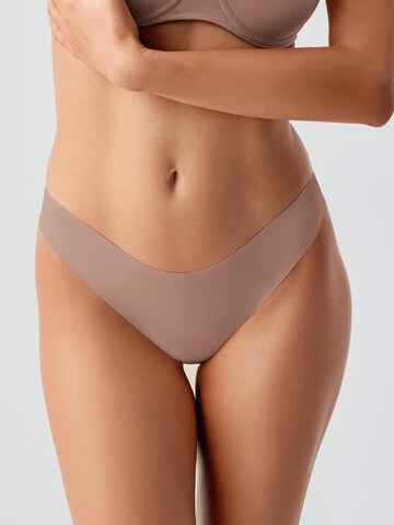 Slip C&City en marron : devant