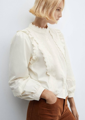 MANGO Blouse in Beige