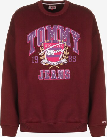 Tommy Jeans Sweatshirt in Rood: voorkant