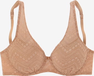 LASCANA T-shirt Bra in Beige: front