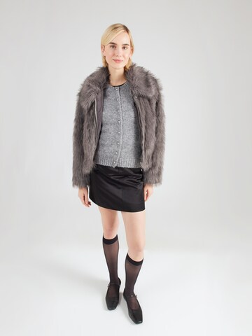 Monki Knit cardigan in Grey