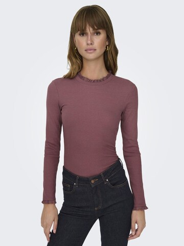 ONLY Shirt 'Leslie' in Brown