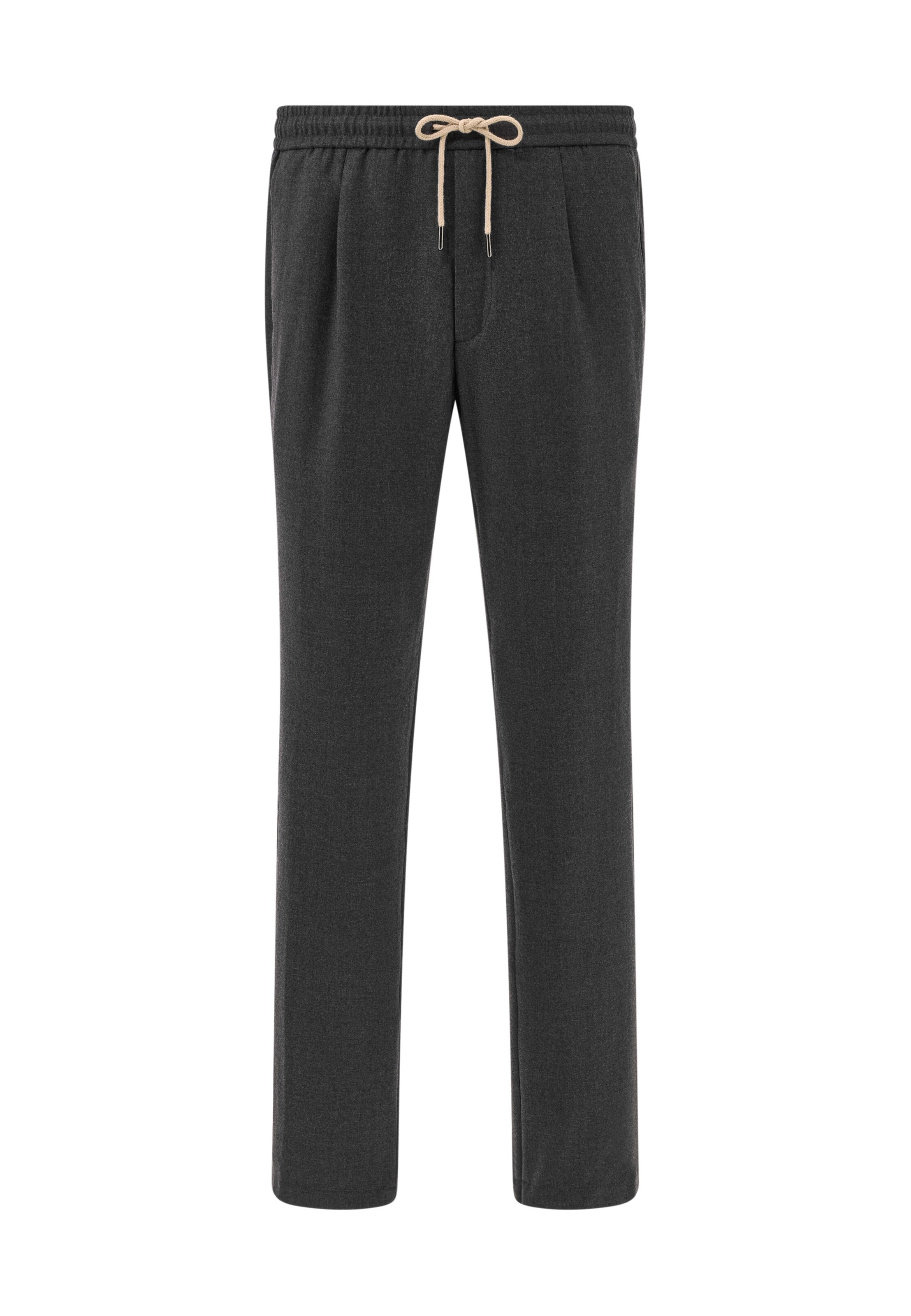 Coupe slim Pantalon à pince Boggi Milano en gris : devant