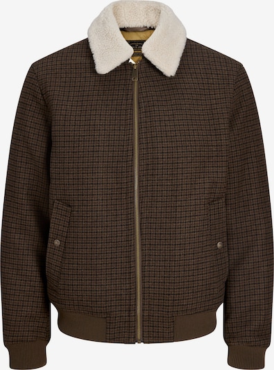Jack & Jones Premium Veste mi-saison 'JPRBLUMelvin' en S en marron / brun foncé / noir / blanc cassé, Vue avec produit