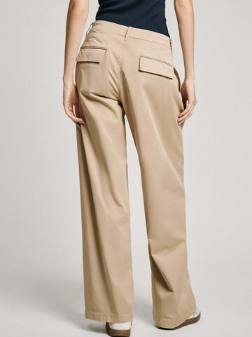 Pepe Jeans Wide Leg Hose 'Goa' in Beige