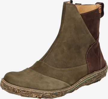 EL NATURALISTA Bootie in Green: front