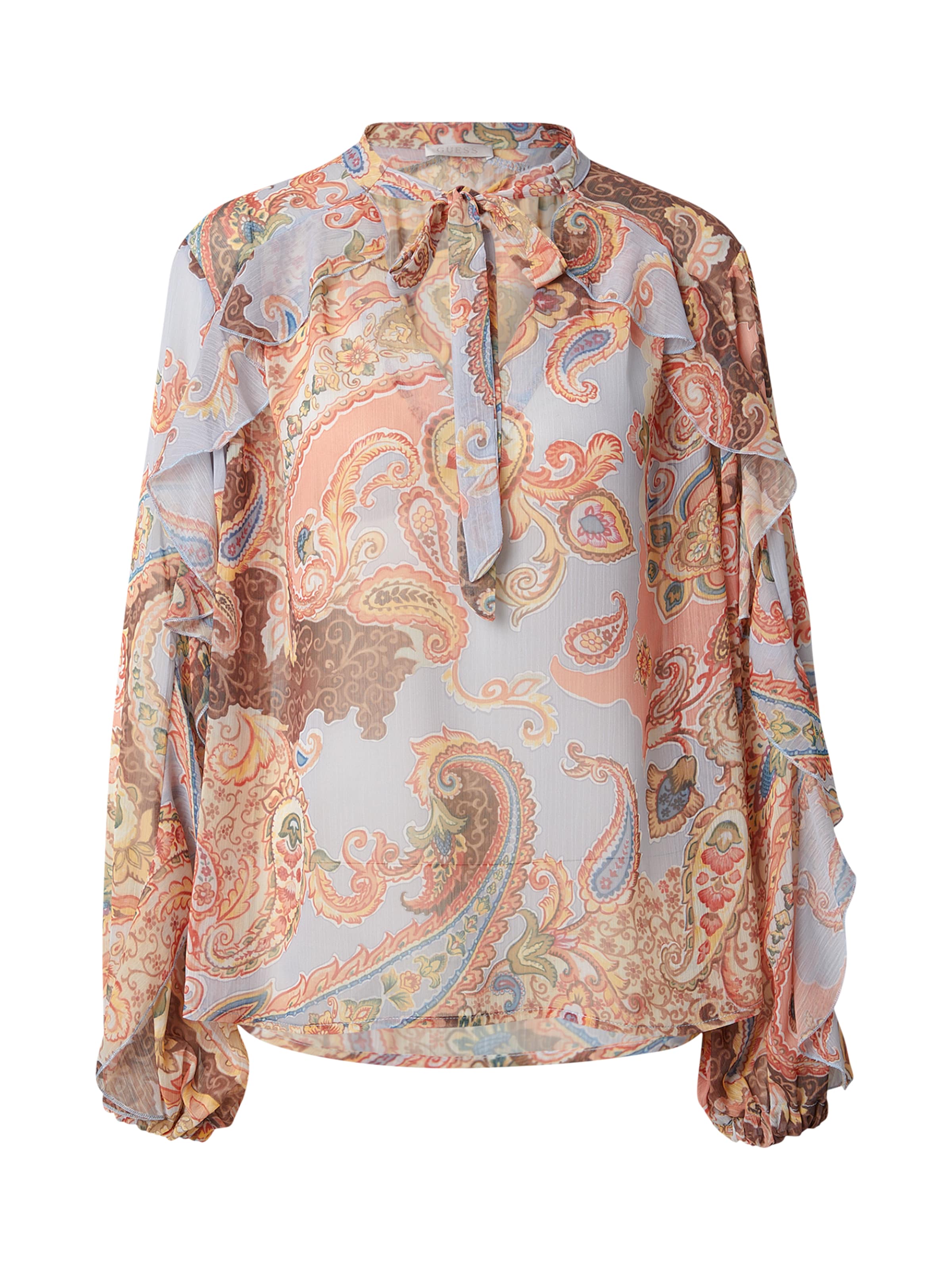 Camicia da donna di GUESS in arancione: frontale