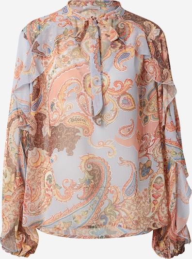 GUESS Pusero värissä tummanruskea / harmaa / oliivi / koralli, Tuotenäkymä