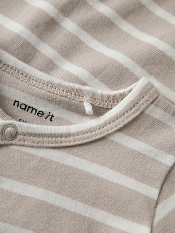 NAME IT Romper/bodysuit 'NBNOSUPPA' in Grey