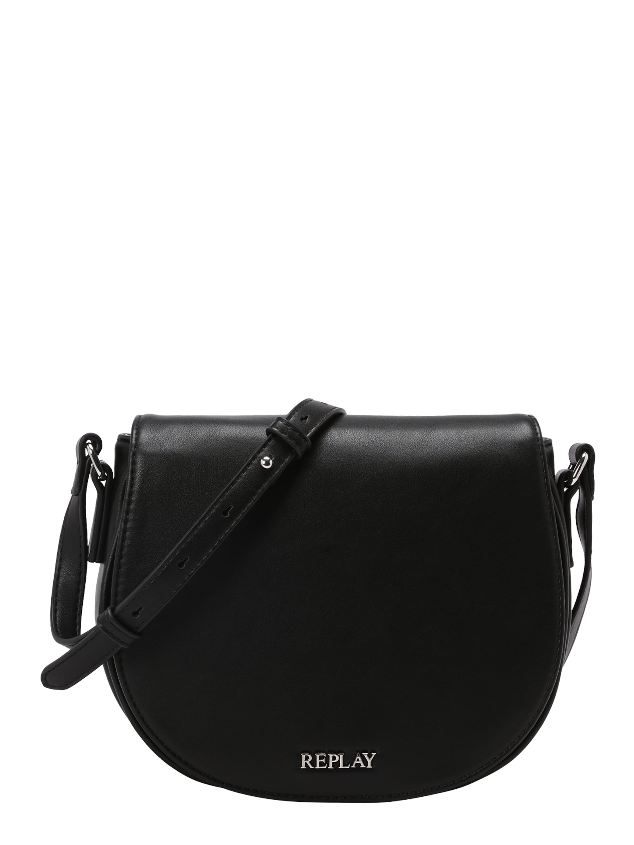 REPLAY Taška přes rameno – černá: přední strana