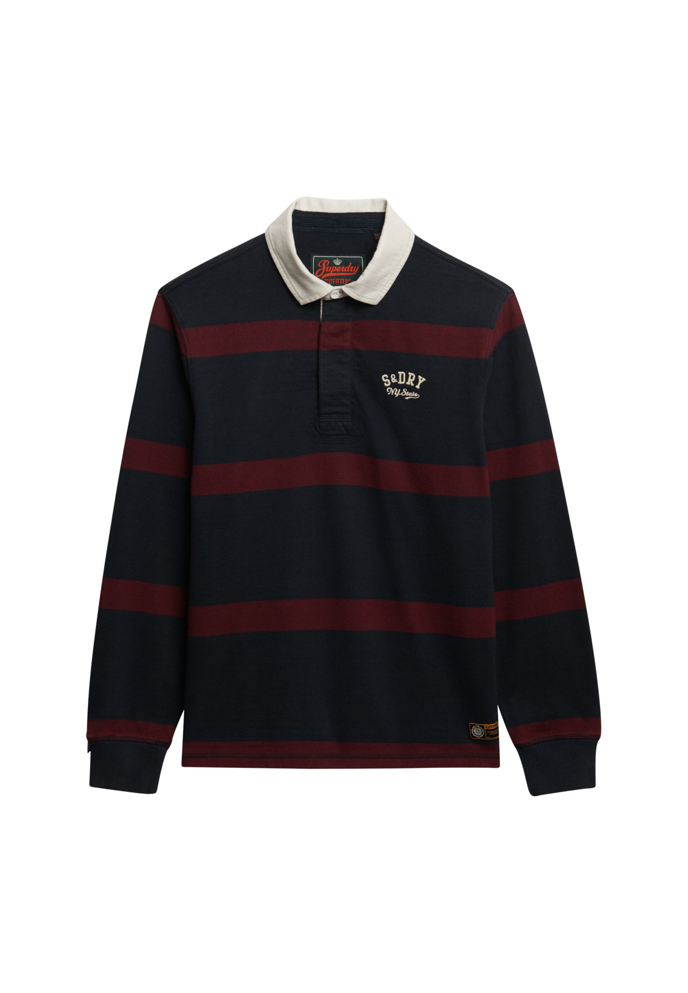 Superdry T-Shirt en marine / rouge foncé / blanc, Vue avec produit