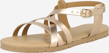 ABOUT YOU Sandale 'Aurora' in Gold: Vorderseite