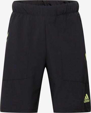 ADIDAS SPORTSWEAR - Pantalón deportivo en negro: frente