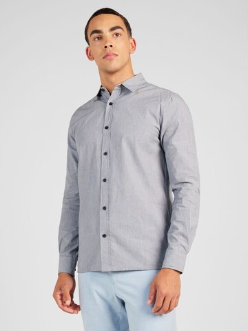 BURTON MENSWEAR LONDON Regular fit Srajca 'Dogtooth' | črna barva: sprednja stran
