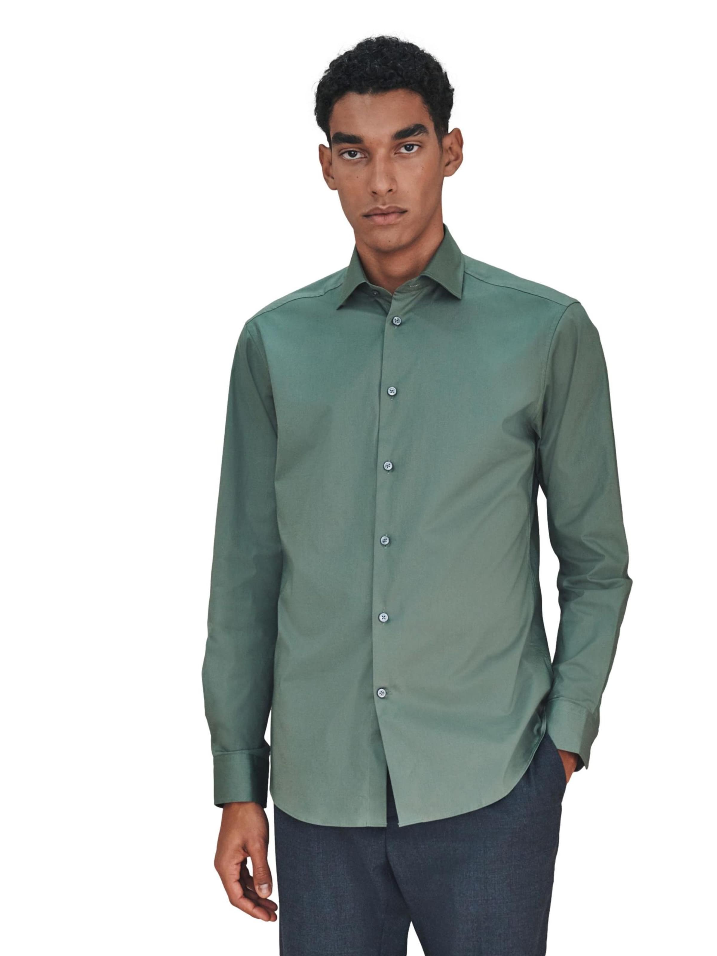 Slim fit Camicia di Next in verde: frontale