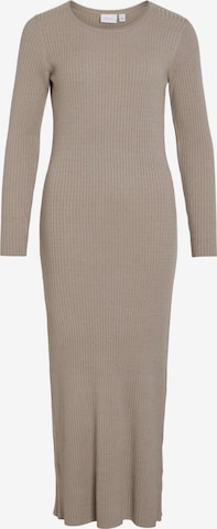 VILA - Vestido de punto en beige: frente