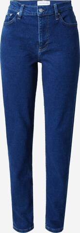 Calvin Klein Jeans Дънки Tapered Leg Дънки 'MOM Jeans' в синьо: отпред