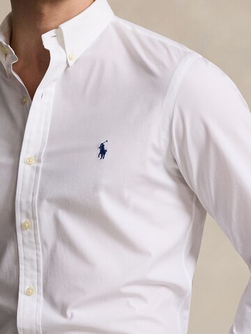 Slim fit Camicia di Polo Ralph Lauren in bianco
