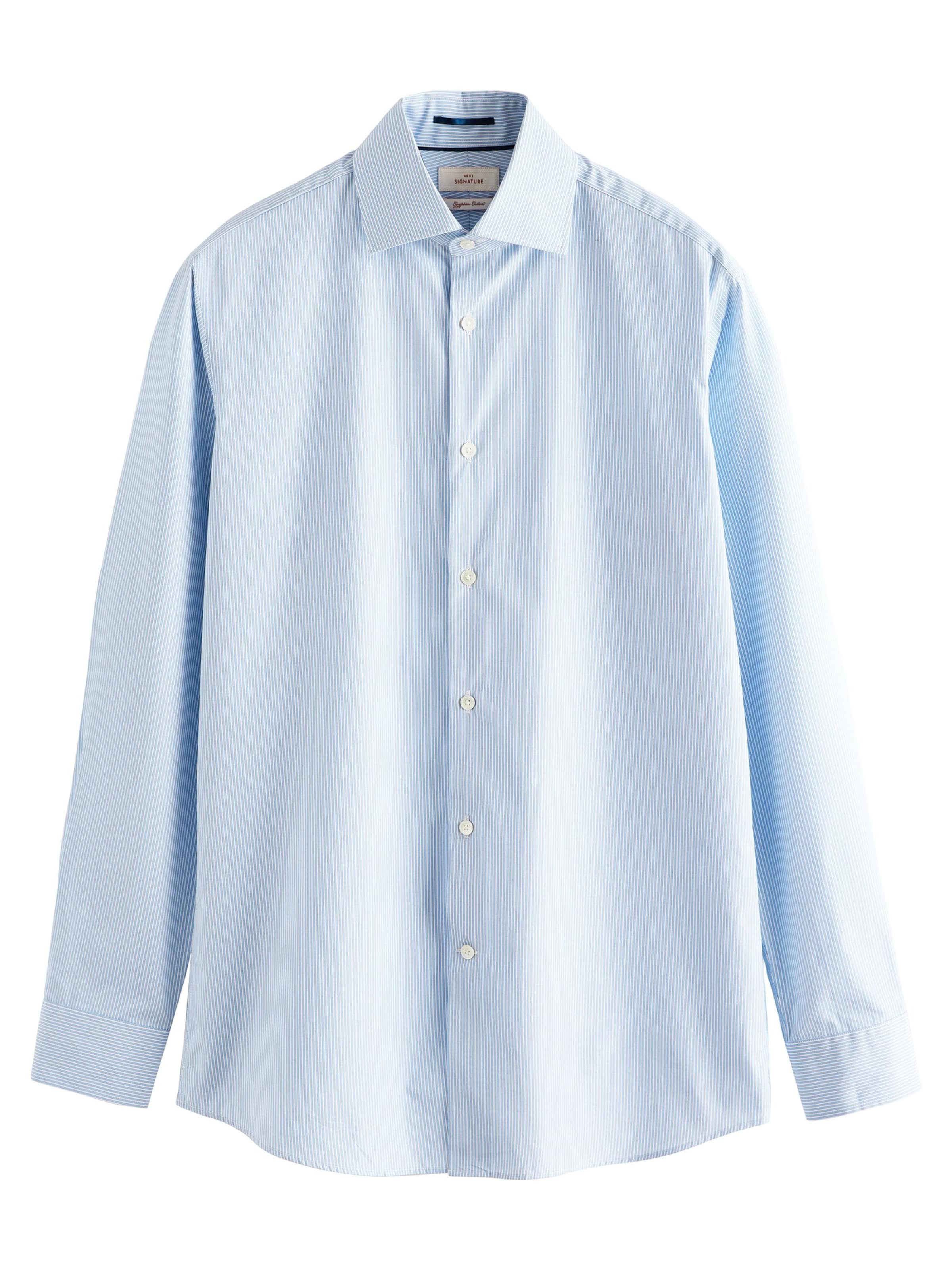 Next Slim fit Overhemd in Blauw: voorkant