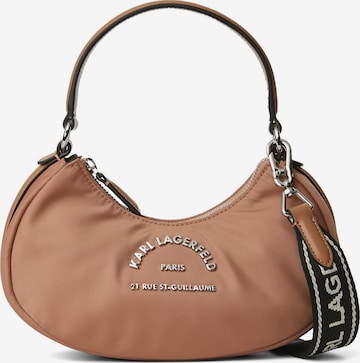 Karl Lagerfeld Taška přes rameno – hnědá: přední strana