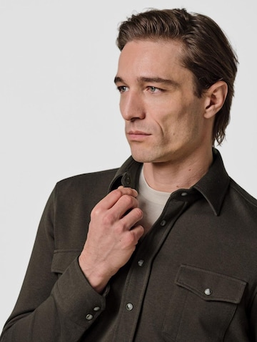 Profuomo Gebreid vest in Bruin