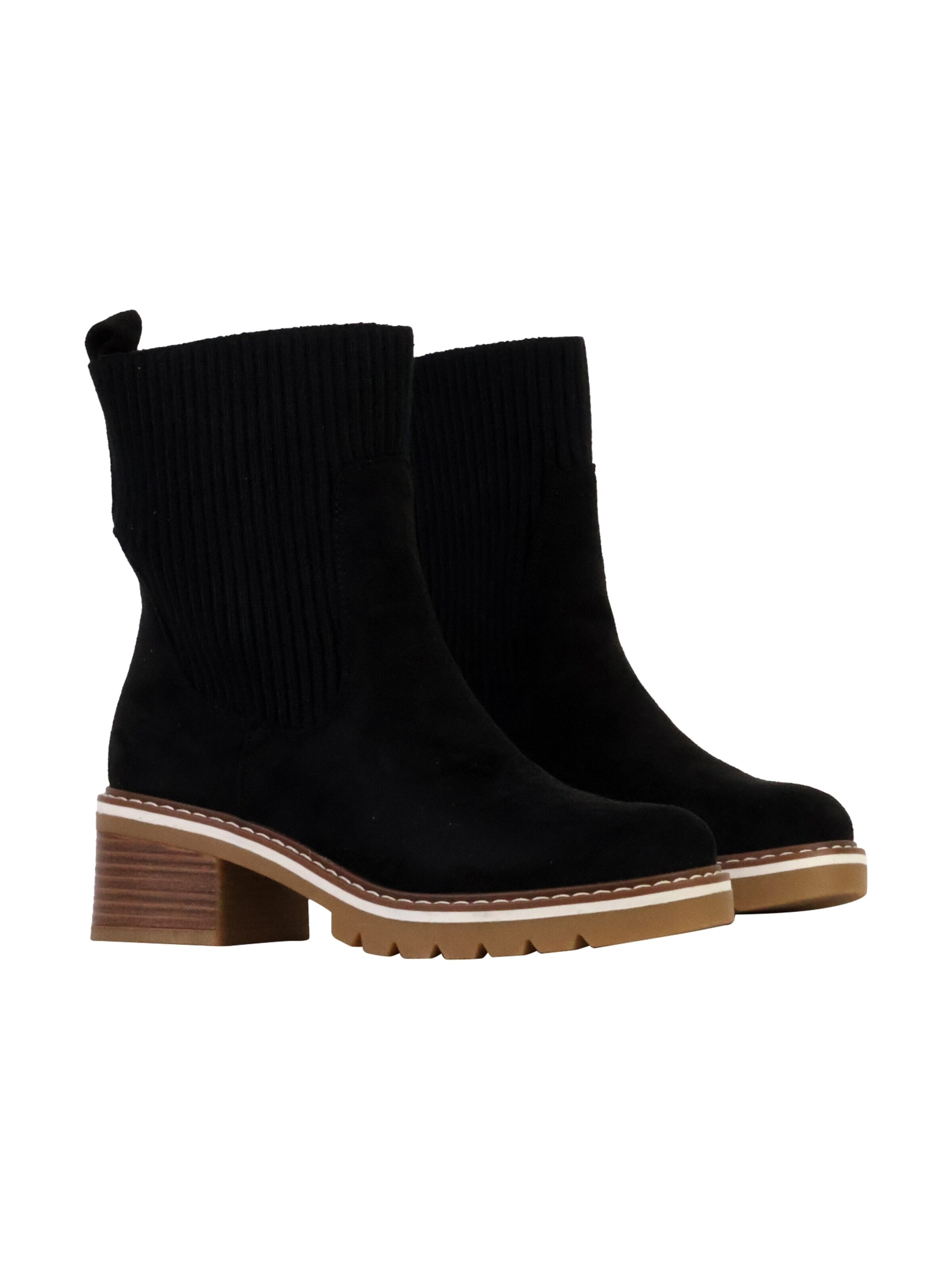 Bottines 'Stiefeletten zum Hineinschlüpfen' The Divine Factory en noir