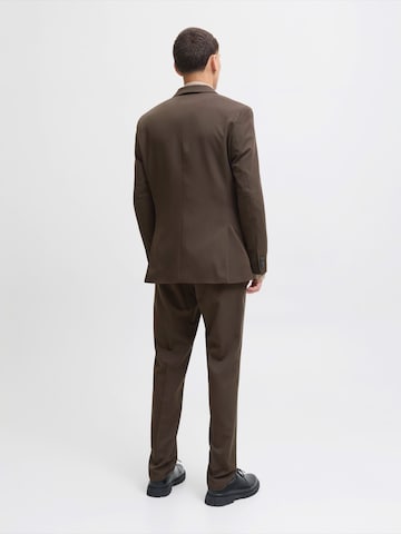 JACK & JONES Slim fit Business-colbert 'JPRFranco' in Bruin