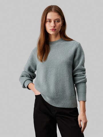 Pull-over Calvin Klein en bleu : devant