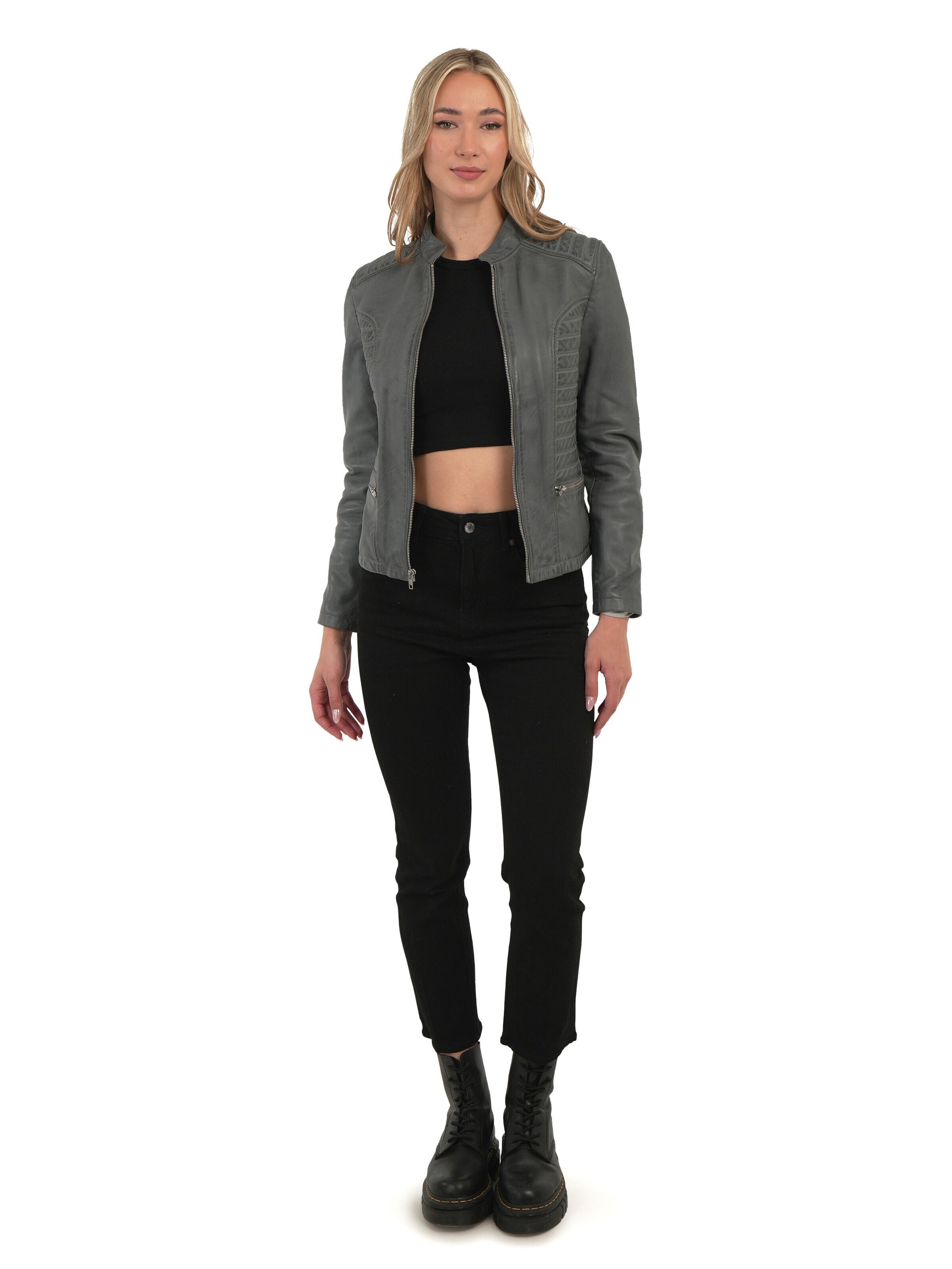 Chic and Clicks - Chaqueta de entretiempo 'Mira' en gris