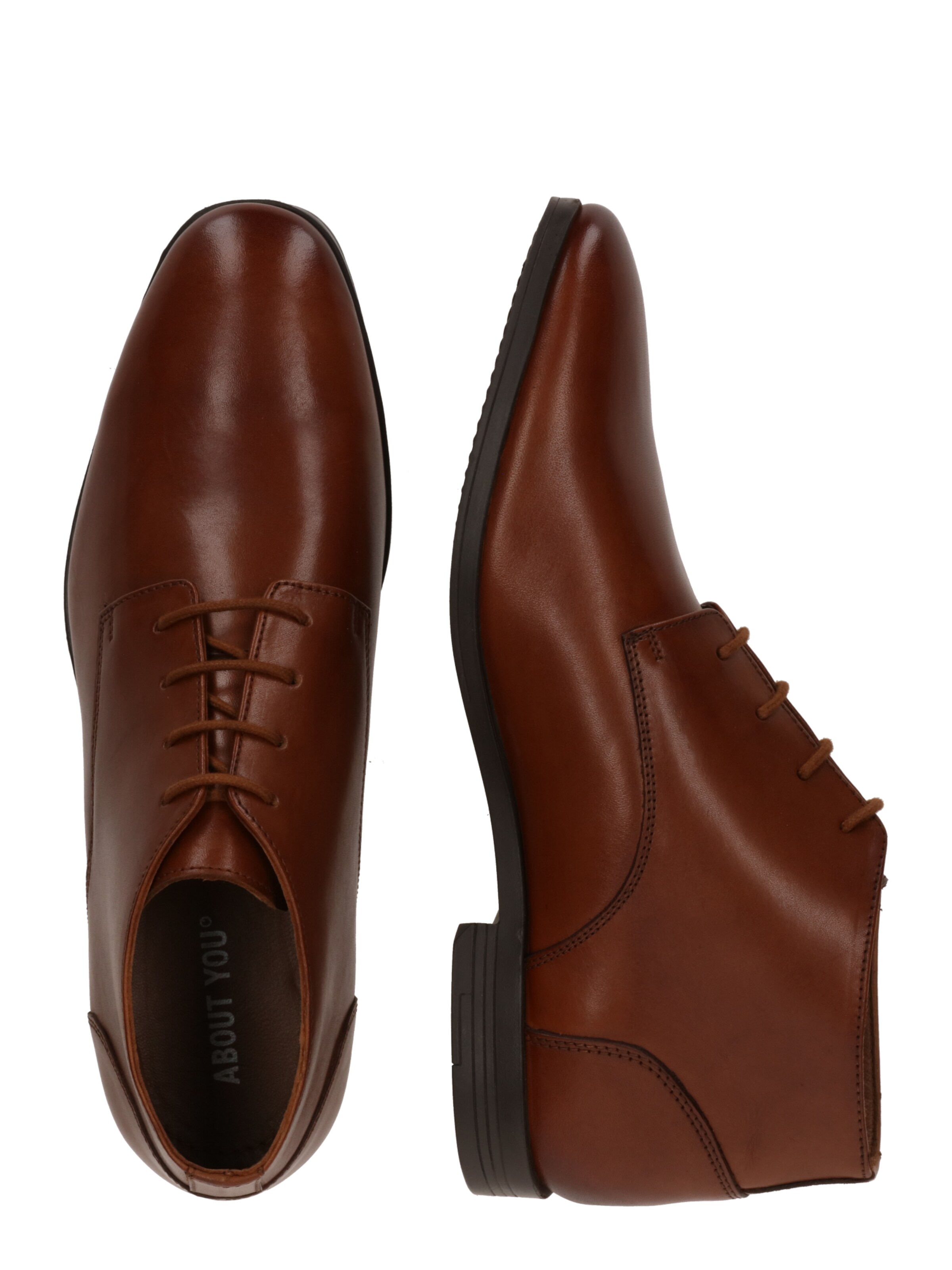 ABOUT YOU Lace-Up Shoes 'Eray' in Brown