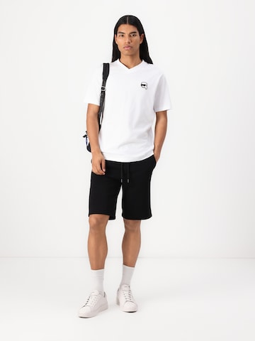 Karl Lagerfeld - Regular Calças em preto