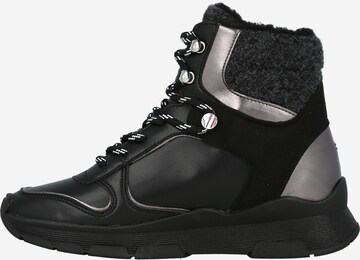 TOMMY HILFIGER Lace-Up Ankle Boots in Black