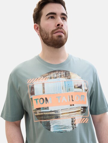 TOM TAILOR Men + T-Shirt in Blau