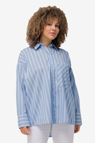 Ulla Popken Blouse in Blauw: voorkant