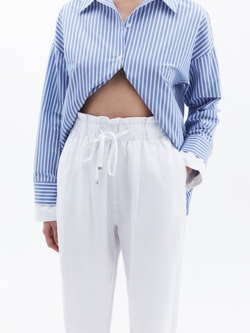 Baggy Pantalon à pince OXXO en blanc