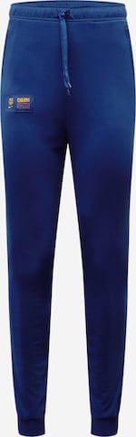 NIKE Tapered Workout Pants 'FC Barcelona' in Blue: front