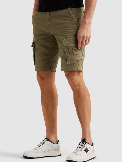 PME Legend Broek 'Rotor regular fit cargo shorts' in 28 in de kleur Kaki, Productweergave